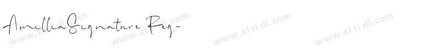 AmilliaSignature Reg字体转换